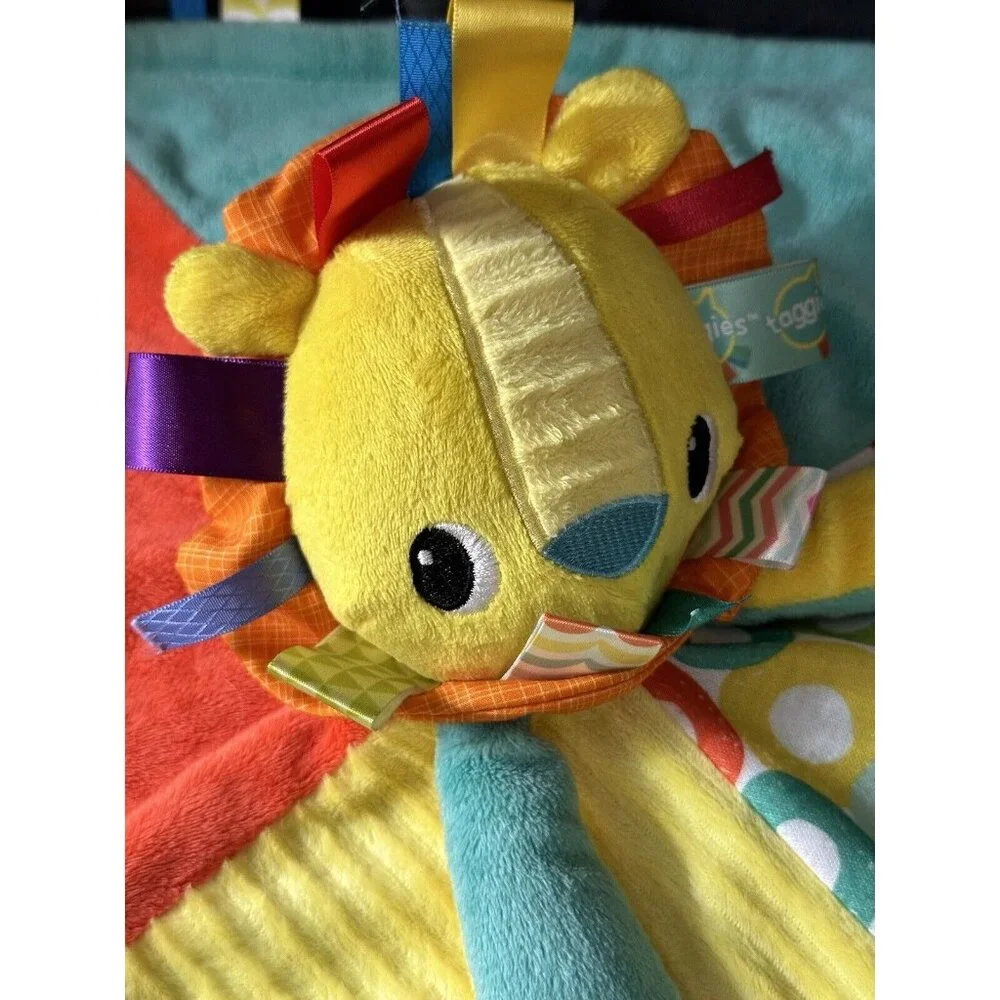 Bright Stars Taggies Lion Lovey Baby Security Blanket‎ Plush Runny Tots Lot Toys